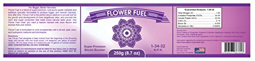 Flower Fuel 1-34-32, 250g - The Best Bloom Booster for Bigger, Heavier Harvests (250g)