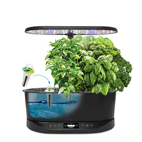 AeroGarden Bounty Basic - Indoor Garden with LED Grow Light, Black