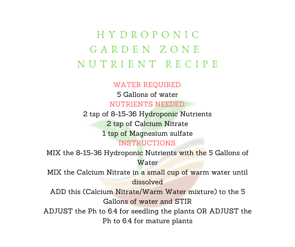 4 steps to making your own Hydroponic Nutrients