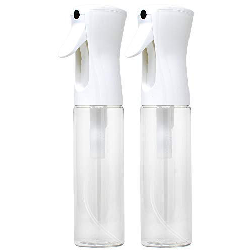 Flairosol Sprayer Continuous Water Mister Spray Bottle (White Head 2 x 10oz)