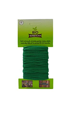Biostretch Tree Ties and Large Plant Tie. Environmentally Smart, Soft Green Stake Support (Thin, 26ft / 8M)