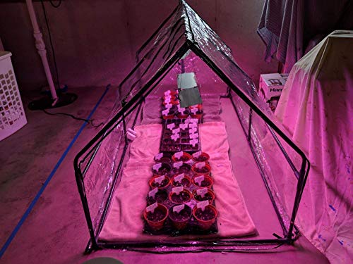 Quictent Waterproof UV Protected Reinforced Mini Cloche Greenhouse 95" WX 36" D X 36" / 71" WX 36" D X 36" H Portable Green Hot House- 50 Pcs T-Type Plant Tags Include (71" X 36" X 36")
