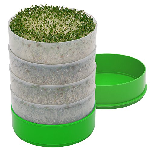 Kitchen Crop VKP1200 Time for Treats Seed Sprouter, | 6" Diameter Trays, 1 Oz Alfalfa Included