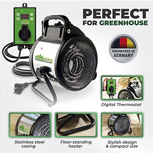Bio Green PAL 2.0/USDT Palma Greenhouse Heater incl. Digital Thermosta