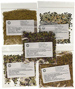 The Sprout House Assorted Organic Sprouting Seeds Mixes Sample, Pack of 12
